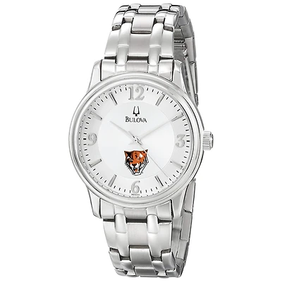 Men's Bulova  Silver Buffalo State Bengals Stainless Steel Quartz Watch