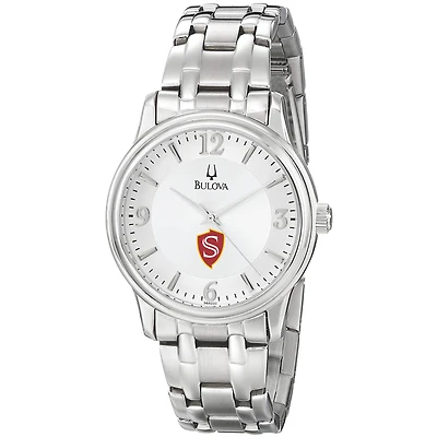 Men's Bulova  Silver Cal State Stanislaus Warriors Stainless Steel Quartz Watch
