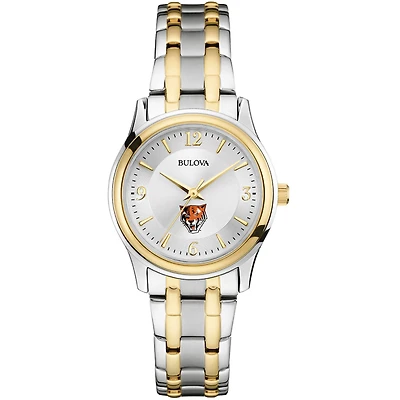 Women's Bulova Silver/Gold Buffalo State Bengals Two-Tone Stainless Steel Watch