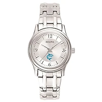 Women's Bulova  Silver Hawaii Pacific Sharks Silver-Tone Dial Stainless Steel Quartz Watch