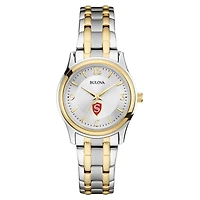 Women's Bulova  Silver/Gold Cal State Stanislaus Warriors Two-Tone Stainless Steel Watch