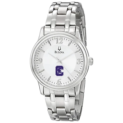 Men's Bulova  Silver Capital University Comets Stainless Steel Quartz Watch