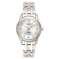 Women's Bulova  Silver Lawrence Technological University Blue Devils Silver-Tone Dial Stainless Steel Quartz Watch