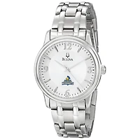Men's Bulova  Silver Carleton Knights Stainless Steel Quartz Watch