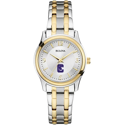 Women's Bulova Silver/Gold Capital University Comets Two-Tone Stainless Steel Watch