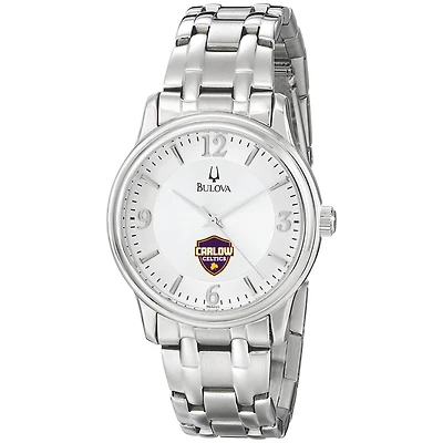 Men's Bulova  Silver Carlow University Celtics Stainless Steel Quartz Watch