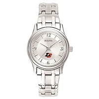 Women's Bulova  Silver Lewis & Clark College Pioneers Silver-Tone Dial Stainless Steel Quartz Watch