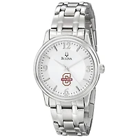 Men's Bulova  Silver Charleston Cougars Stainless Steel Quartz Watch