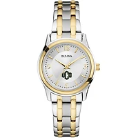 Women's Bulova  Silver/Gold Central Oklahoma Bronchos Two-Tone Stainless Steel Watch