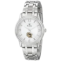 Men's Bulova  Silver Colorado Anschutz Medical Campus Stainless Steel Quartz Watch