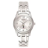 Women's Bulova  Silver University of Maryland Baltimore Silver-Tone Dial Stainless Steel Quartz Watch