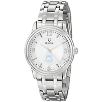 Men's Bulova  Silver Columbia University Stainless Steel Quartz Watch