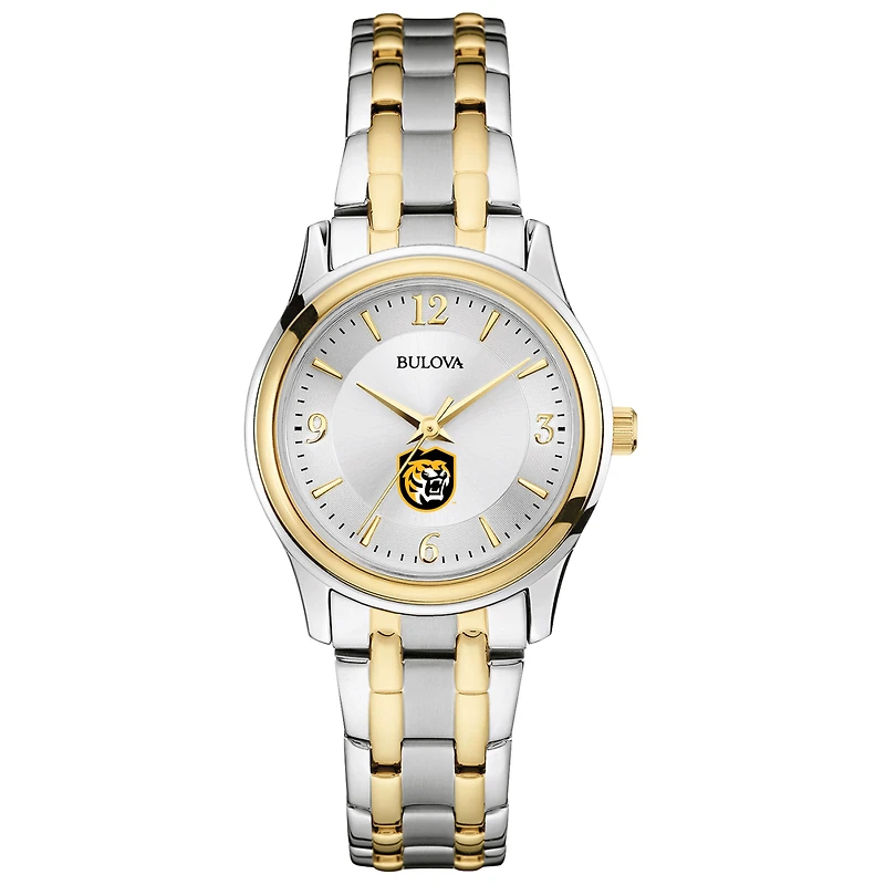 Women's Bulova Silver/Gold Colorado College Tigers Two-Tone Stainless Steel Watch