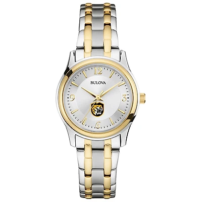 Women's Bulova Silver/Gold Colorado College Tigers Two-Tone Stainless Steel Watch