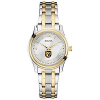 Women's Bulova  Silver/Gold Colorado College Tigers Two-Tone Stainless Steel Watch