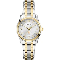 Women's Bulova  Silver/Gold Culinary Institute of America Steels Two-Tone Stainless Steel Watch