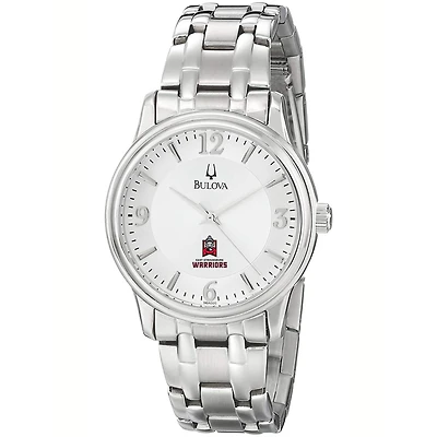 Men's Bulova  Silver East Stroudsburg Warriors Stainless Steel Quartz Watch