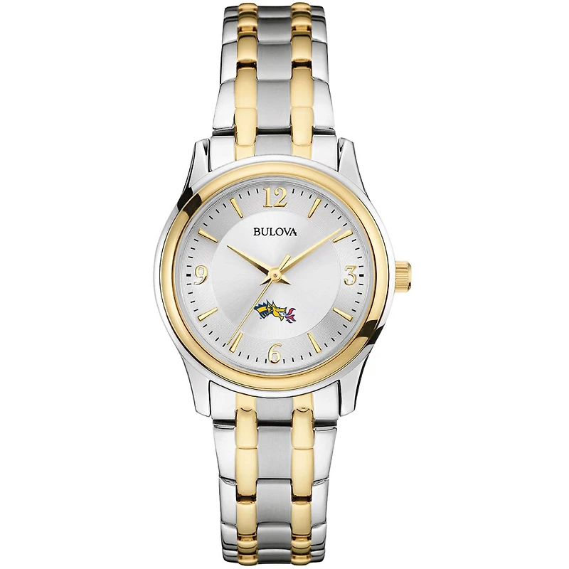 Women's Bulova  Silver/Gold Drexel Dragons Two-Tone Stainless Steel Watch