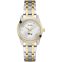 Women's Bulova  Silver/Gold Drexel Dragons Two-Tone Stainless Steel Watch