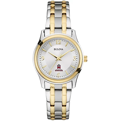 Women's Bulova Silver/Gold East Stroudsburg Warriors Two-Tone Stainless Steel Watch