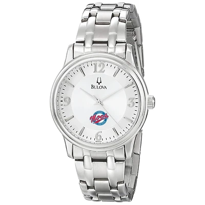 Men's Bulova  Silver Florida Southern Mocs Stainless Steel Quartz Watch