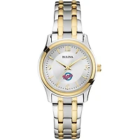 Women's Bulova  Silver/Gold Florida Southern Mocs Two-Tone Stainless Steel Watch