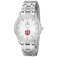 Men's Bulova  Silver Hanover Panthers Stainless Steel Quartz Watch