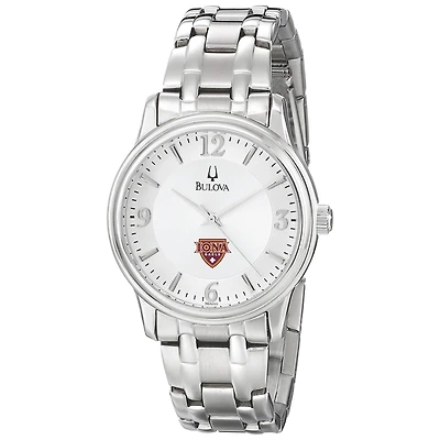 Men's Bulova  Silver Iona University Gaels Stainless Steel Quartz Watch