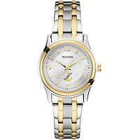 Women's Bulova  Silver/Gold Lake Superior State Lakers Two-Tone Stainless Steel Watch