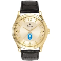 Men's Bulova  Gold/Black Bentley Falcons Stainless Steel Watch with Leather Band