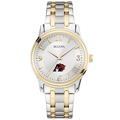 Men's Bulova  Silver/Gold Albright Lions Two-Tone Stainless Steel Watch