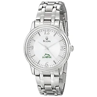 Men's Bulova  Silver Le Moyne Dolphins Stainless Steel Quartz Watch