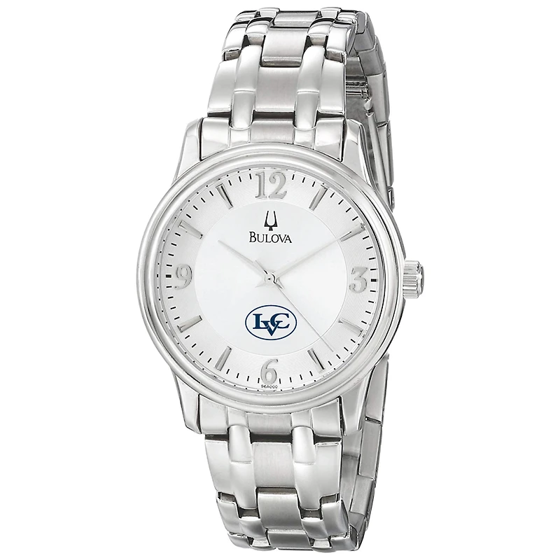 Men's Bulova  Silver Lebanon Valley College Stainless Steel Quartz Watch