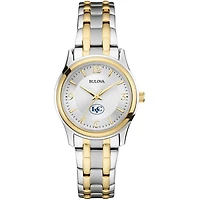 Women's Bulova  Silver/Gold Lebanon Valley College Two-Tone Stainless Steel Watch