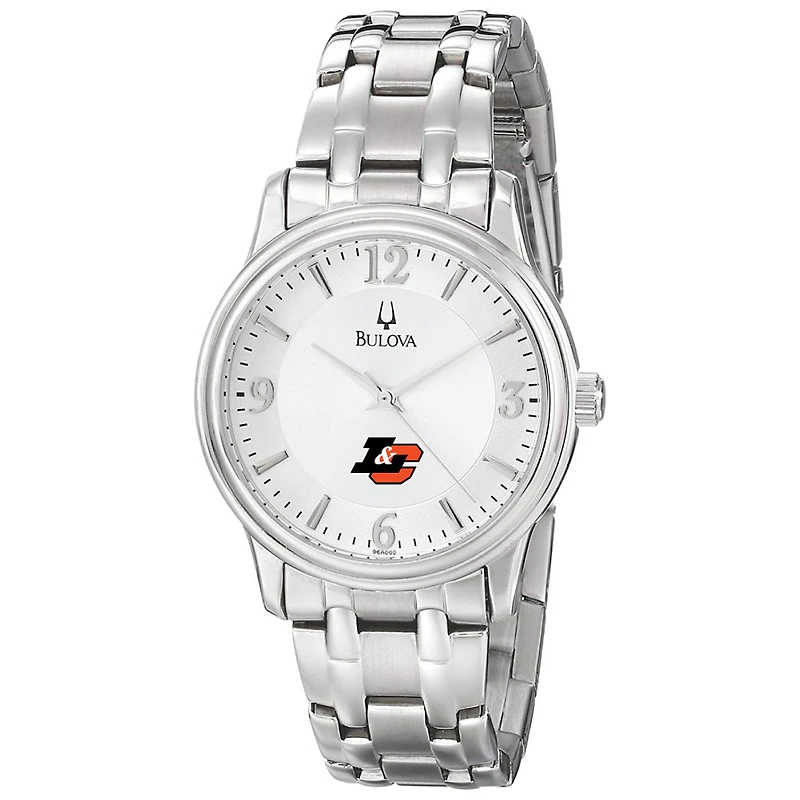 Men's Bulova  Silver Lewis & Clark College Pioneers Stainless Steel Quartz Watch