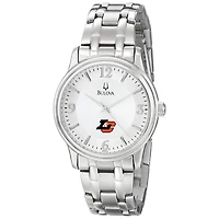 Men's Bulova  Silver Lewis & Clark College Pioneers Stainless Steel Quartz Watch
