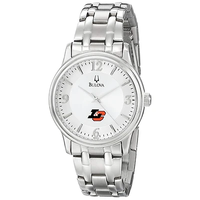 Men's Bulova  Silver Lewis & Clark College Pioneers Stainless Steel Quartz Watch