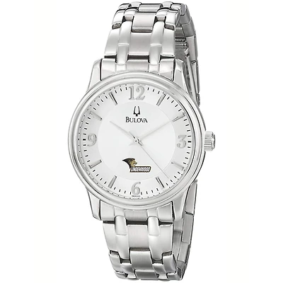 Men's Bulova  Silver Lindenwood Lions Stainless Steel Quartz Watch