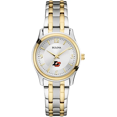 Women's Bulova Silver/Gold Lewis & Clark College Pioneers Two-Tone Stainless Steel Watch