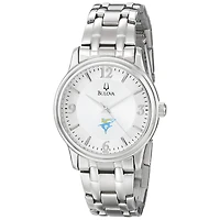 Men's Bulova  Silver LIU Sharks Stainless Steel Quartz Watch