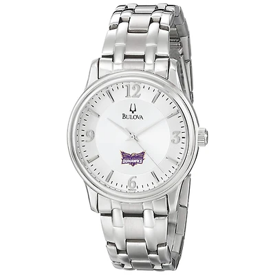 Men's Bulova Silver Loras College Duhawks Stainless Steel Quartz Watch