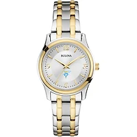 Women's Bulova  Silver/Gold LIU Sharks Two-Tone Stainless Steel Watch