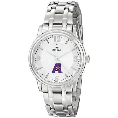 Men's Bulova  Silver LSUA Generals Stainless Steel Quartz Watch