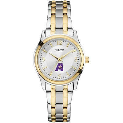 Women's Bulova Silver/Gold LSUA Generals Two-Tone Stainless Steel Watch