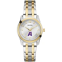 Women's Bulova  Silver/Gold LSUA Generals Two-Tone Stainless Steel Watch