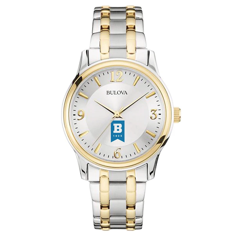Men's Bulova  Silver/Gold University of Baltimore Two-Tone Stainless Steel Watch