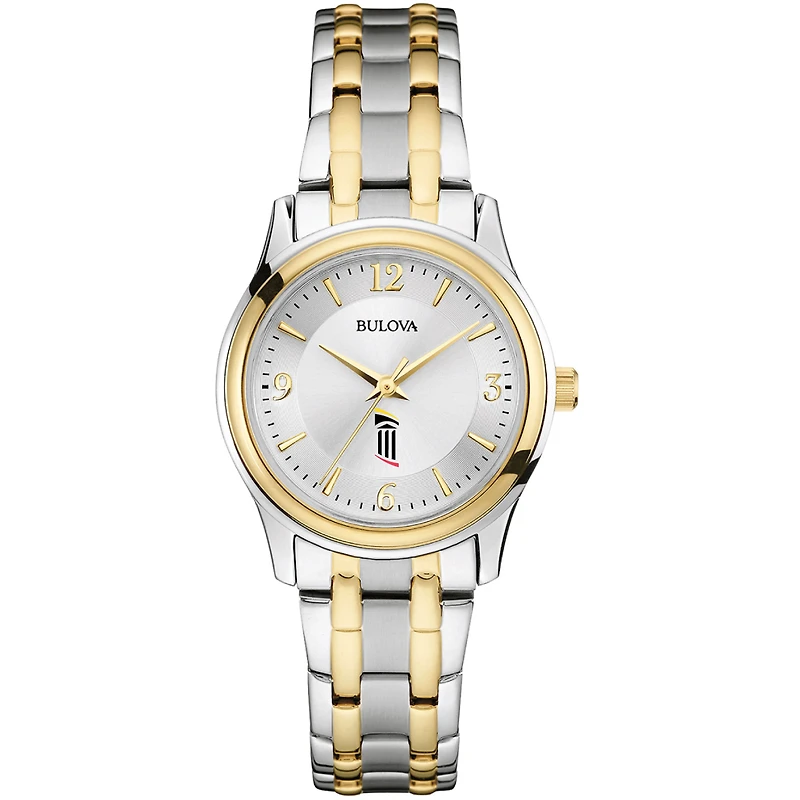 Women's Bulova Silver/Gold University of Maryland Baltimore Two-Tone Stainless Steel Watch