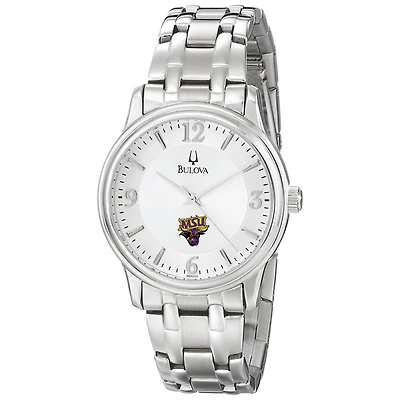 Men's Bulova Silver Minnesota State Mavericks Stainless Steel Quartz Watch