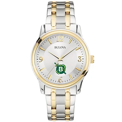 Men's Bulova Silver/Gold Belhaven Blazers Two-Tone Stainless Steel Watch