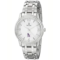 Men's Bulova  Silver Montevallo Falcons Stainless Steel Quartz Watch